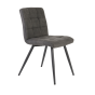 Eetkamerstoel Olive stof donkergrijs/zwart van het woonmerk Light & Living