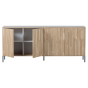 New Gravure dressoir 200cm grenen eiken naturel van het woonmerk WOOOD