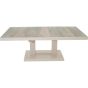 Prato-loungetafel verstelbaar 140x85 cm - crème
