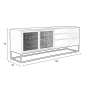 Guuji dressoir MDF/rattan 150x38x55 cm van het woonmerk Puur