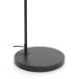 Lukaro vloerlamp 67x30,5x160 cm - glas smoke/mat zwart