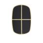 Bralo spiegel 36x1,5x55 cm - helder glas+goud