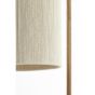Donio vloerlamp 33,5x28x155 cm - hout print naturel/touw crème - OUTLET B