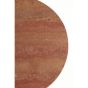 Dolin bijzettafel Ø59x44 cm - rood travertin/donkerbruin