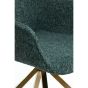 Jaimy eetkamerstoel - emerald-groen/goud