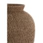 Vendie vaas deco Ø26x28 cm - bruin