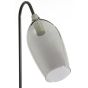 Lukaro vloerlamp 67x30,5x160 cm - glas smoke/mat zwart