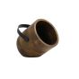 Rehan tafellamp 24x20x23 cm - hout olie bruin/zwart
