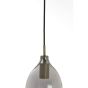 Lukaro hanglamp 3L Ø35x32 cm - antiek brons/glas smoke