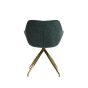 Jaimy eetkamerstoel - emerald-groen/goud