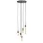 Madelin hanglamp 5L Ø35xmax145 cm - antiek brons