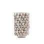 Nitali vaas deco 24,5x18,5x37,5 cm - keramiek zand