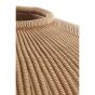 Vallerie vaas deco Ø35x26,5 cm - lichtbruin