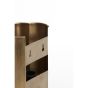 Fringe wandlamp 13,5x9,5x20,5 cm - antiek brons