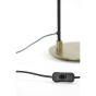 Braja bureaulamp 22x20x55 cm - mat zwart/antiek brons