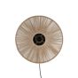 Lyra wandlamp Ø43x43 cm - naturel/mat zwart