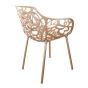  Cast magnolia stoel met arm kopergoud - OUTLET B