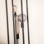 Jadah vloerlamp zwart staal 120 cm van het woonmerk Vurna