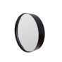 Janice ronde spiegel M - zwart