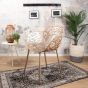  Cast magnolia stoel met arm kopergoud - OUTLET B