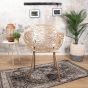  Cast magnolia stoel met arm kopergoud - OUTLET B