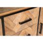 Accent dressoir 180 cm - naturel/zwart