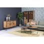 Accent dressoir 180 cm - naturel/zwart