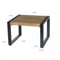 Salontafel Nairobi 60x60 cm
