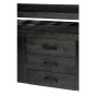 Norris dressoir 210 cm - zwart