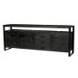 Norris dressoir 210 cm - zwart