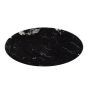 Eettafel Marble Zwart 180 cm Ovaal