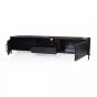 York tv-meubel - 200 cm - mangohout - zwart
