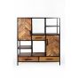Brooklyn vakkenkast - 140 cm - mangohout - naturel