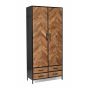 Brooklyn opbergkast - 90 cm - mangohout - naturel
