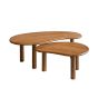 Nubi salontafel set van 2 - 38x70x50 / 41x110x60 cm - naturel