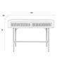 Michella sidetable 2 lades - beige