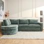 Alma 2,5-zitsbank divan rechts - groen