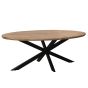Jesper ovale eettafel - 240 cm - hout - naturel - Outlet A