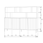 New Gravure wandkast 200cm van het woonmerk WOOOD