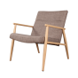 Daniel fauteuil houtlook - bruin