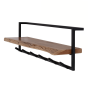 Woody kapstok metaal met plank en 6 haken - OUTLET B