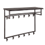 Yucon kapstok zwart 12 haken | OUTLET C - ALLEEN AFHAAL