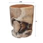 Pála ronde bijzettafel - Ø30 cm - naturel van het woonmerk Fraaai
