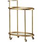 Trolley Push Metaal Antique Brass