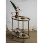 Trolley Push Metaal Antique Brass