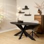 Eettafel Brandy ovaal 160 cm - zwart