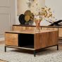Salontafel RichWood 80 cm - naturel