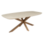 Eettafel Madison 240 cm Deens Ovaal - zand/brons