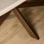 Eettafel Madison 240 cm Deens Ovaal - zand/brons