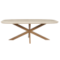 Eettafel Madison 200 cm Deens Ovaal - zand/brons